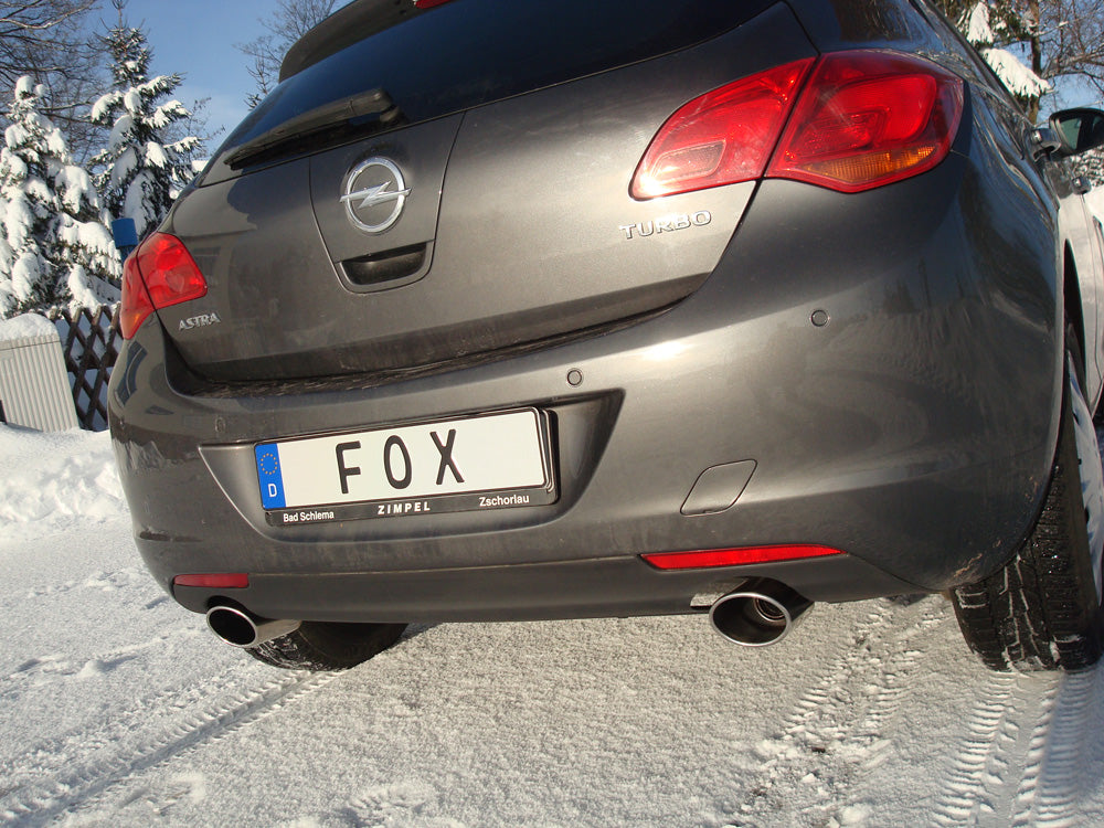Opel Astra J Limousine Endschalldämpfer quer Ausgang rechts/links - 115x85 Typ 32 rechts/links