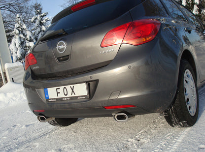 Opel Astra J Limousine Endschalldämpfer quer Ausgang rechts/links - 135x80 Typ 53 rechts/links