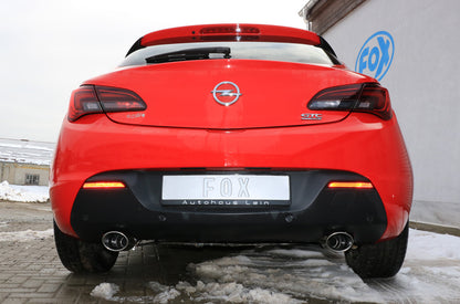 Opel Astra J GTC Endschalldämpfer quer Ausgang rechts/links - 115x85 Typ 32 rechts/links
