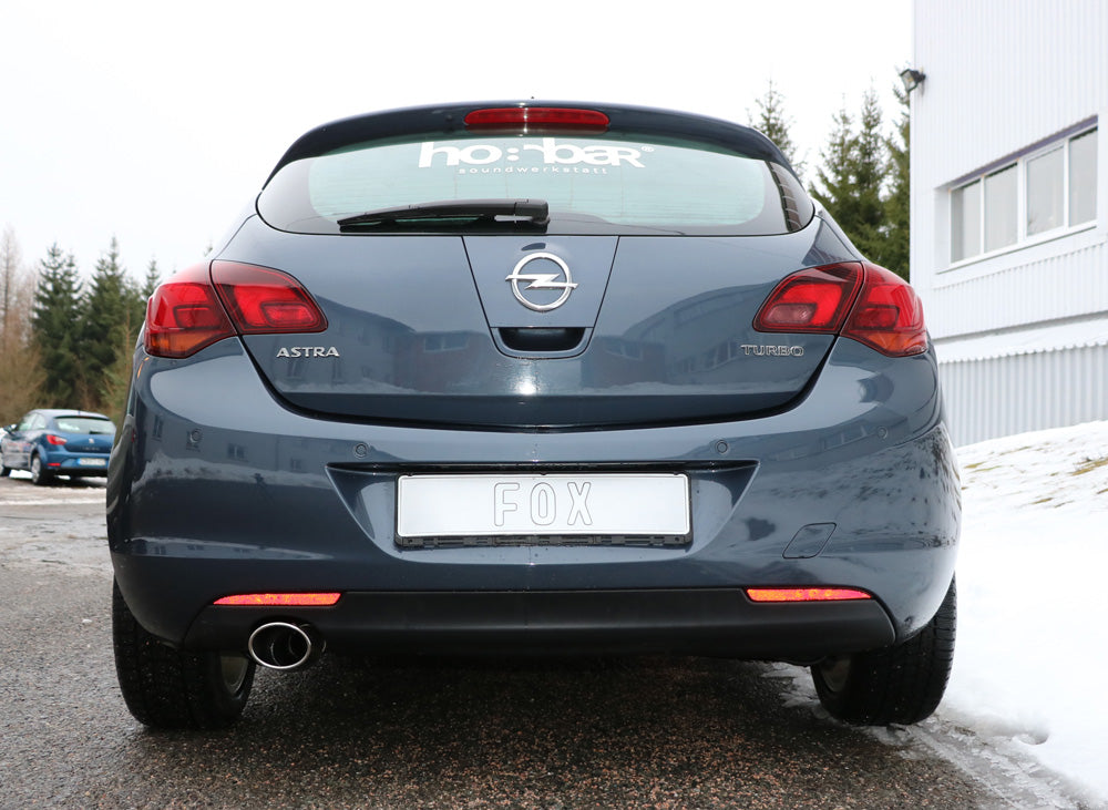 Opel Astra J Limousine Endschalldämpfer quer Ausgang links - 140x90 Typ 32