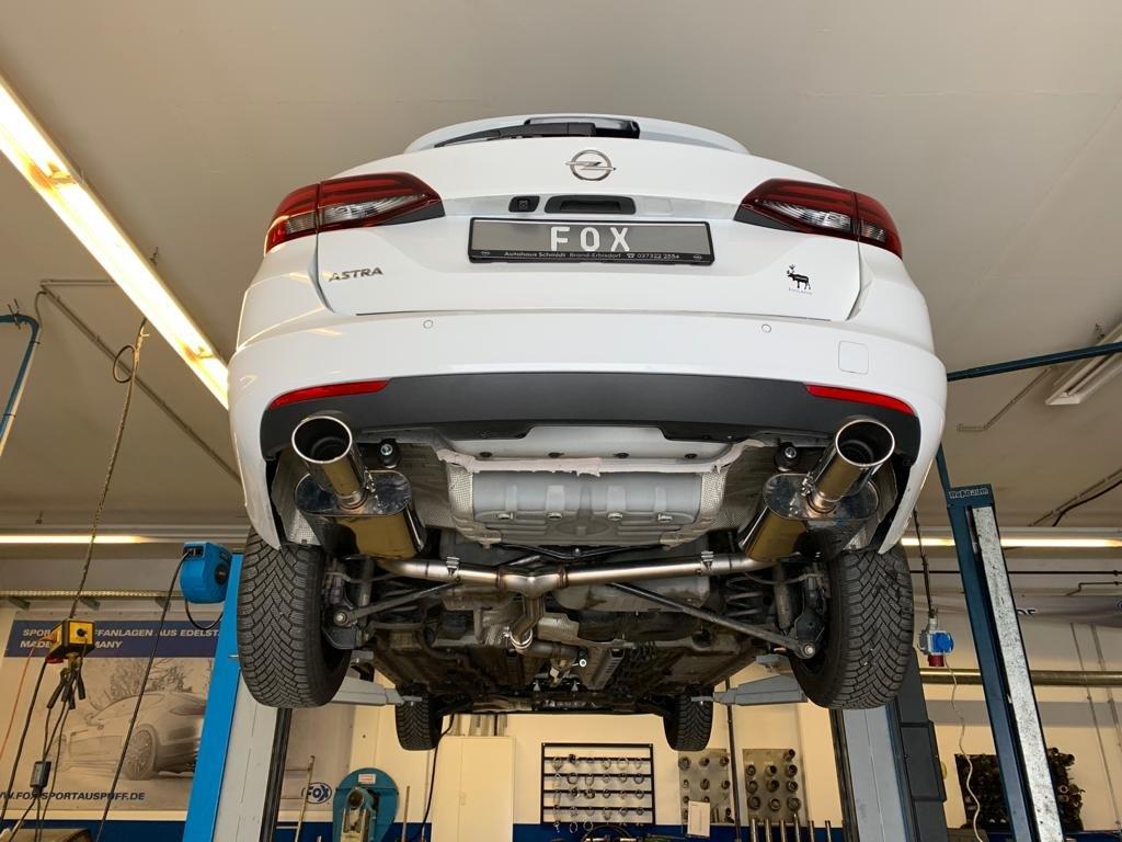 Opel Astra K Sports Tourer Endschalldämpfer Ausgang rechts/links - 115x85 Typ 32 rechts/links
