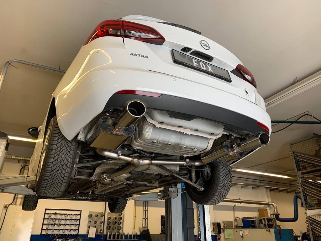 Opel Astra K Sports Tourer Endschalldämpfer Ausgang rechts/links - 115x85 Typ 32 rechts/links