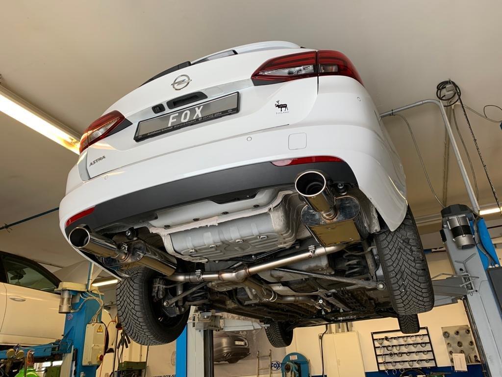 Opel Astra K Sports Tourer Endschalldämpfer Ausgang rechts/links - 115x85 Typ 32 rechts/links