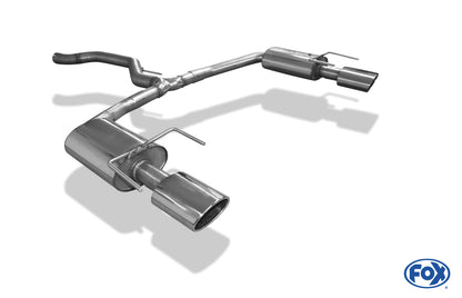 Opel Vectra C OPC Limousine Endschalldämpfer rechts/links - 140x90 Typ 32 rechts/links