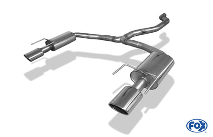 Opel Vectra C OPC Limousine Endschalldämpfer rechts/links - 140x90 Typ 32 rechts/links