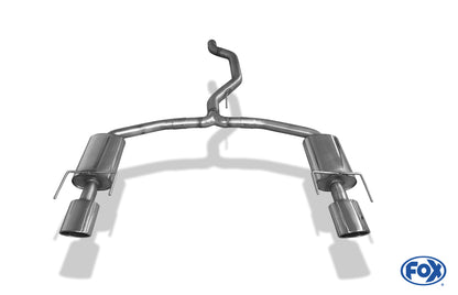 Opel Vectra C OPC Limousine Endschalldämpfer rechts/links - 140x90 Typ 32 rechts/links