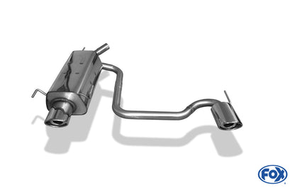 Opel Tigra B TwinTop Endschalldämpfer Ausgang rechts/links - 115x85 Typ 33 rechts/links