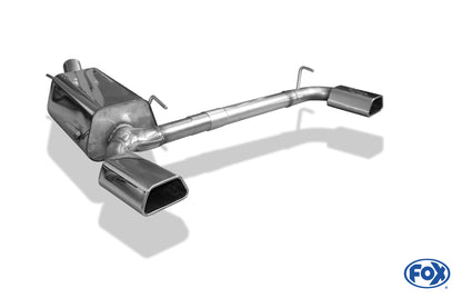 Opel Zafira B OPC Endschalldämpfer Ausgang rechts/links - 142x78 Typ 61 rechts/links