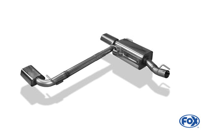 Opel Zafira B OPC Endschalldämpfer Ausgang rechts/links - 142x78 Typ 61 rechts/links