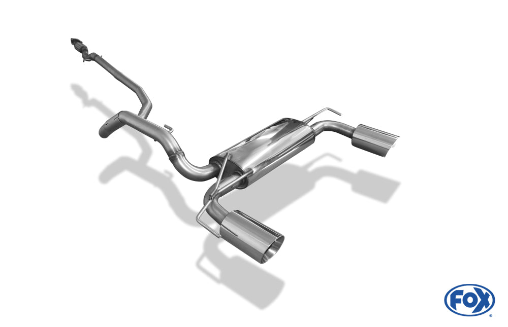 Opel Adam S Endschalldämpfer quer Ausgang rechts/links - 1x100 Typ 25 rechts/links