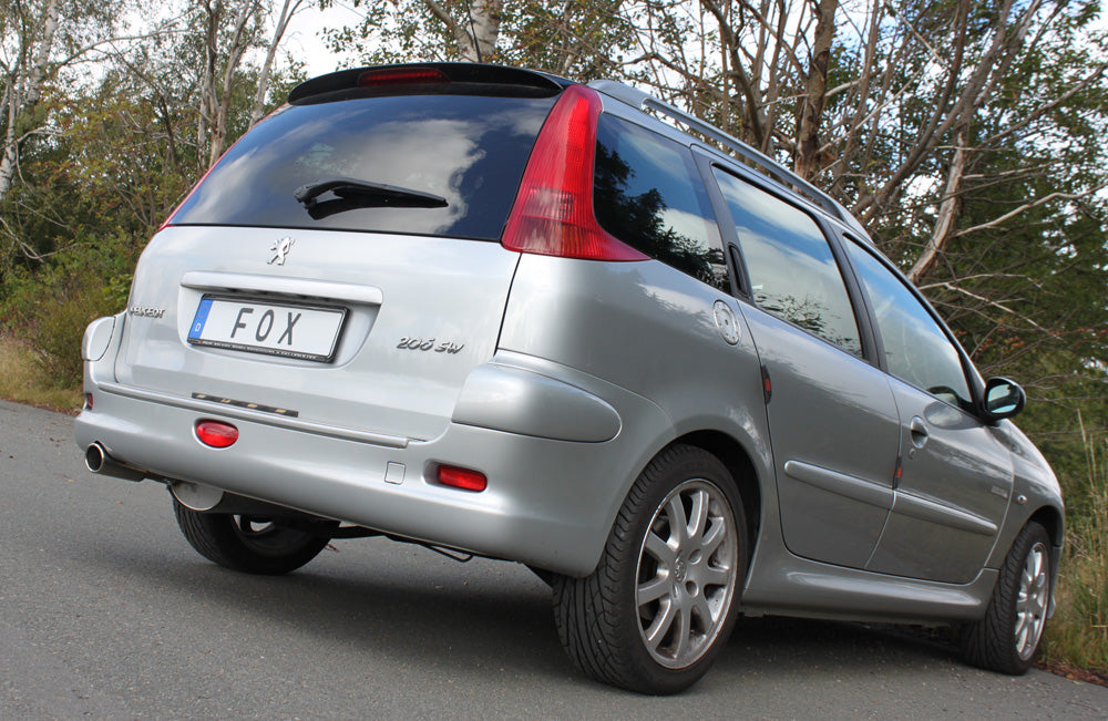 Peugeot 206 SW Endschalldämpfer - 88x74 Typ 32