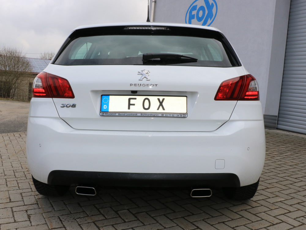 Peugeot 308 II Endschalldämpfer Ausgang rechts/links - 145x65 Typ 59 rechts/links