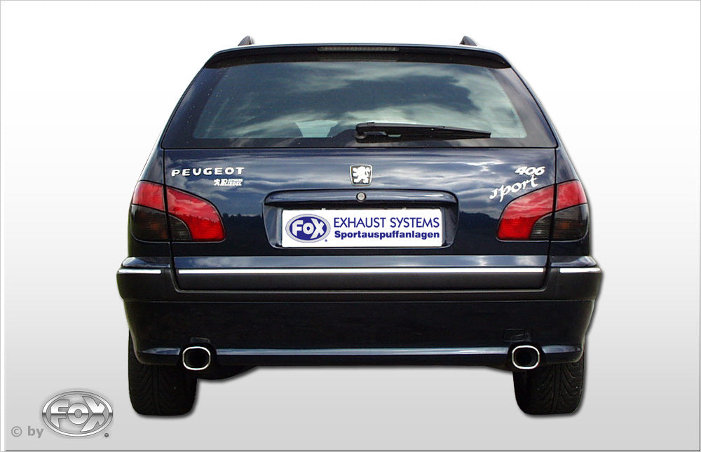 Peugeot 406 Break Endschalldämpfer Ausgang rechts/links - 93x79 Typ 71 rechts/links