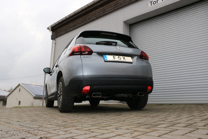 Peugeot 2008 Endschalldämpfer Ausgang rechts/links - 145x65 Typ 59 rechts/links