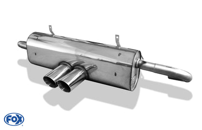 Porsche Boxster Typ 986 Endschalldämpfer Ausgang mittig - 2x80 Typ 25