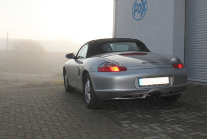 Porsche Boxster Typ 986 Endschalldämpfer Ausgang mittig - 2x80 Typ 25