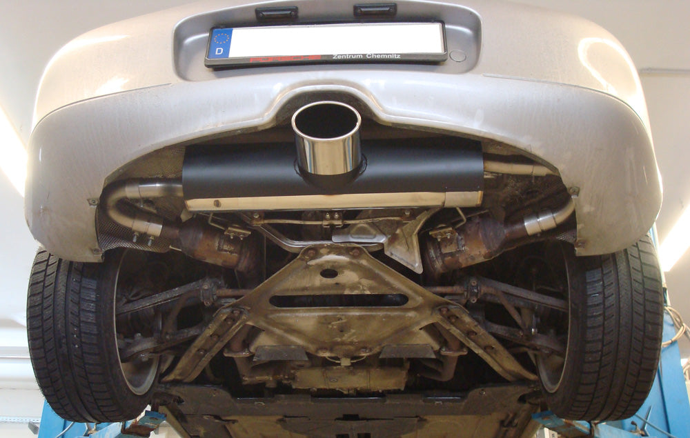 Porsche Boxster Typ 986 Endschalldämpfer Ausgang mittig - 140x90 Typ 32