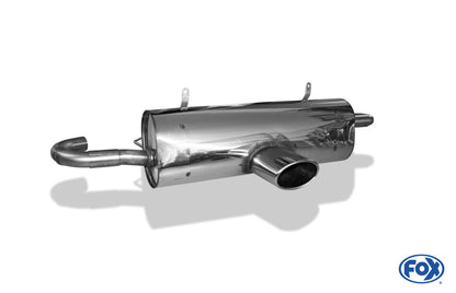 Porsche Boxster Typ 986 Endschalldämpfer Ausgang mittig - 140x90 Typ 32