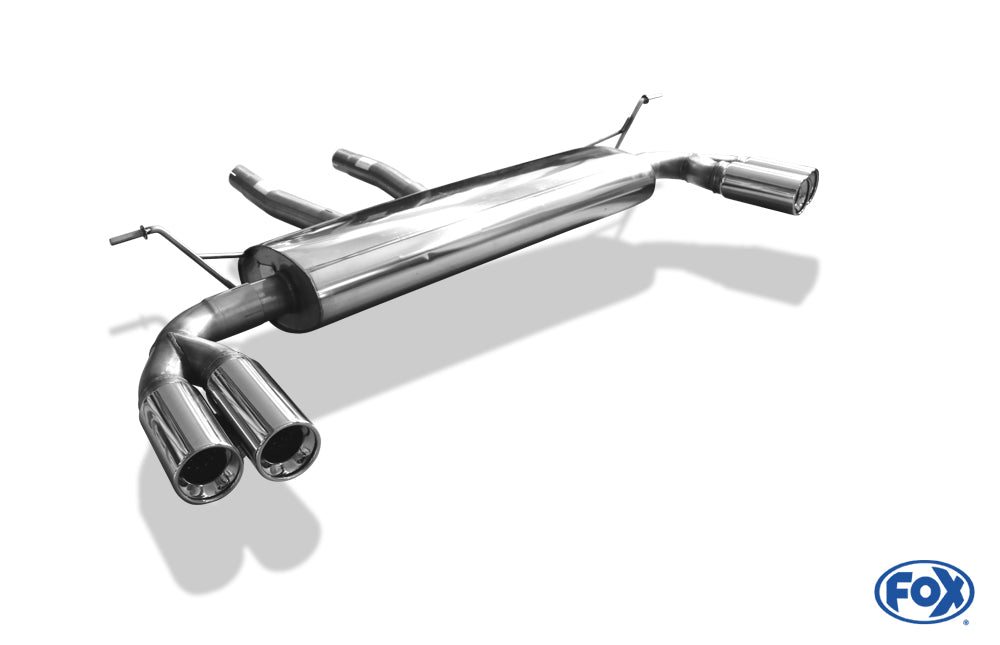 Porsche Cayenne Endschalldämpfer rechts/links mit Y-Verbindungsrohr - 2x90 Typ 13 rechts/links