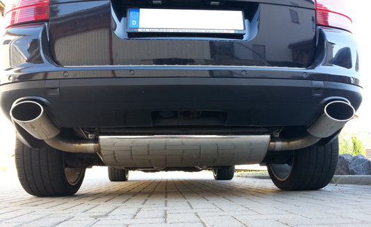 Porsche Cayenne Endschalldämpfer rechts/links inkl. Y-Adapter - 140x90 Typ 32 rechts/links
