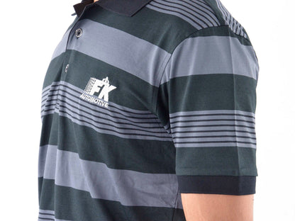 Poloshirt, Polo, Shirt, Top Modern, Klasse Design, grau gestreift Größe L