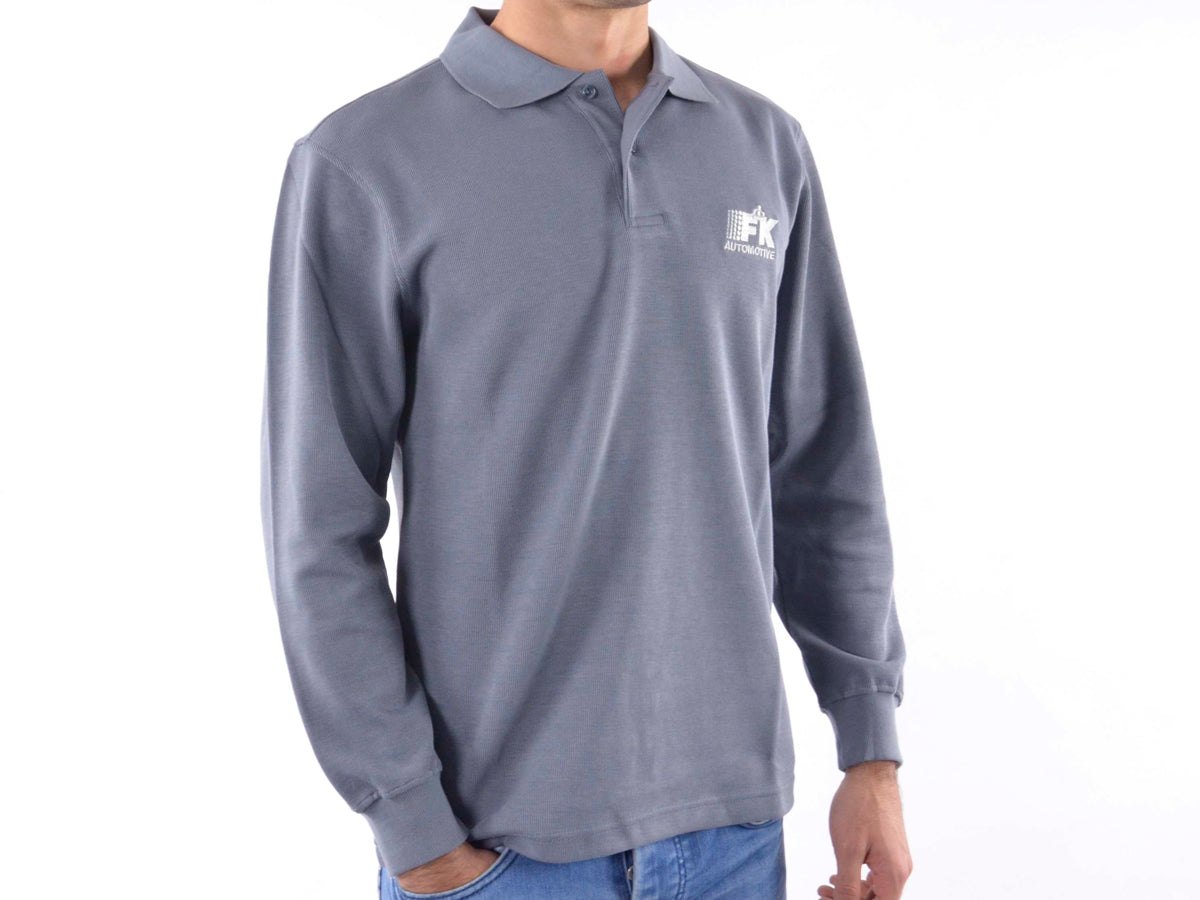 Poloshirt, Polo, Shirt, Top Modern, Klasse Design, grau Größe M