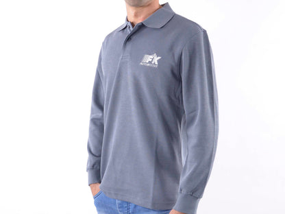 Poloshirt, Polo, Shirt, Top Modern, Klasse Design, grau Größe M