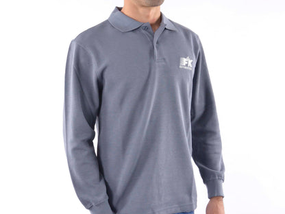 Poloshirt, Polo, Shirt, Top Modern, Klasse Design, grau Größe S