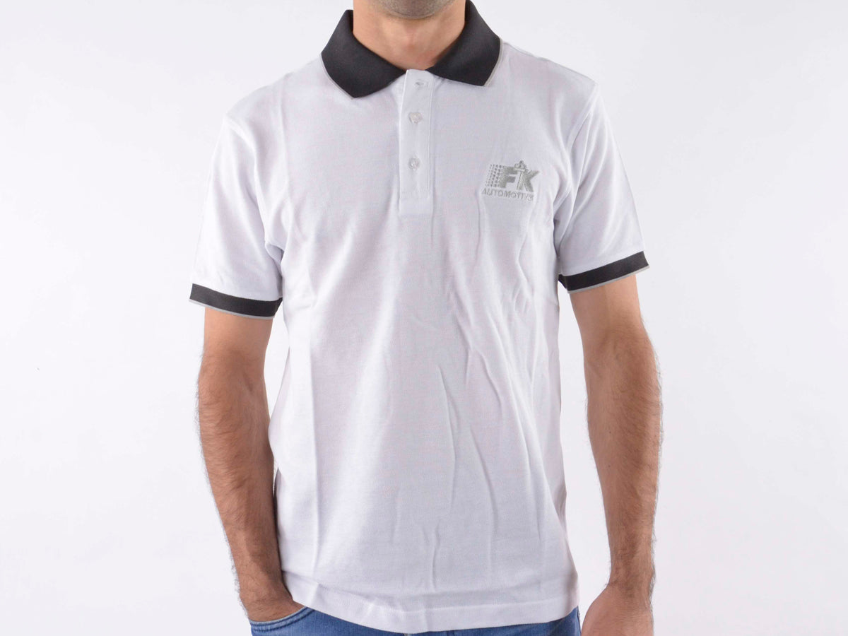 Poloshirt, Polo, Shirt, Top Modern, Klasse Design, weiß Größe L