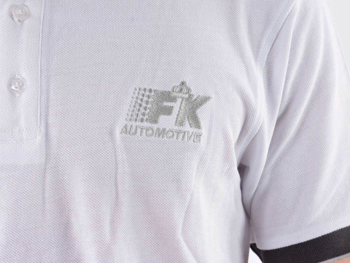 Poloshirt, Polo, Shirt, Top Modern, Klasse Design, weiß Größe L