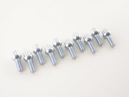 Radschrauben Set (10 Stk.) Schaftlänge 29mm Kugelbund silber M12x1,5