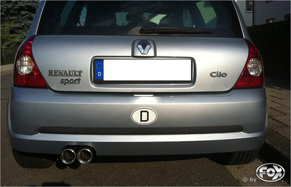 Renault Clio II B Endschalldämpfer - 2x80 Typ 13
