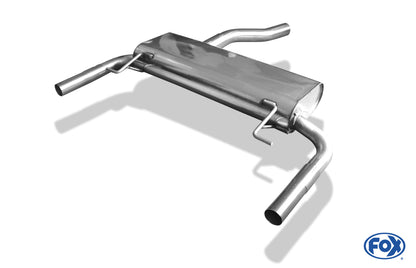 Renault Clio III B Sport Facelift Endschalldämpfer quer Ausgang rechts/links - 1x50 Typ 10 rechts/links (es werden die originalen Endrohre verwendet)