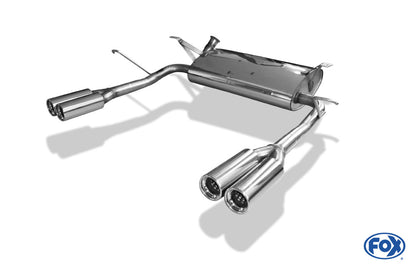 Renault Laguna II K74 - Grandtour Endschalldämpfer Ausgang rechts/links  - 2x80 Typ 13 rechts/links