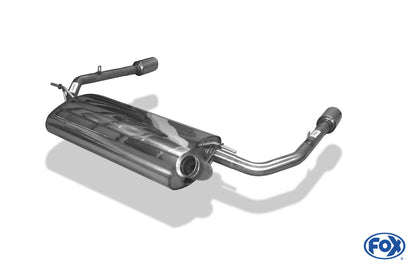 Renault Laguna III Grandtour Endschalldämpfer Ausgang rechts/links - 1x90 Typ 17 rechts/links