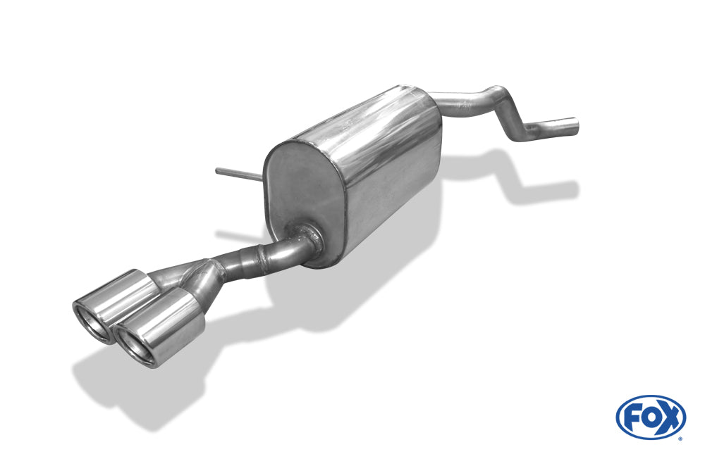 Renault Captur Endschalldämpfer einseitig - 2x76 Typ 16