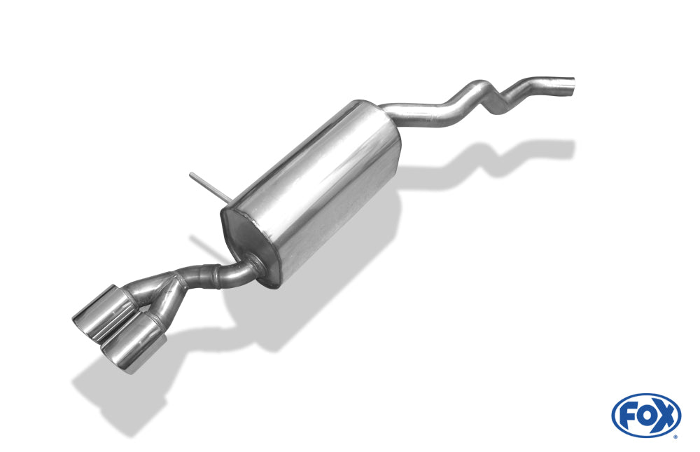 Renault Captur Endschalldämpfer einseitig - 2x76 Typ 16