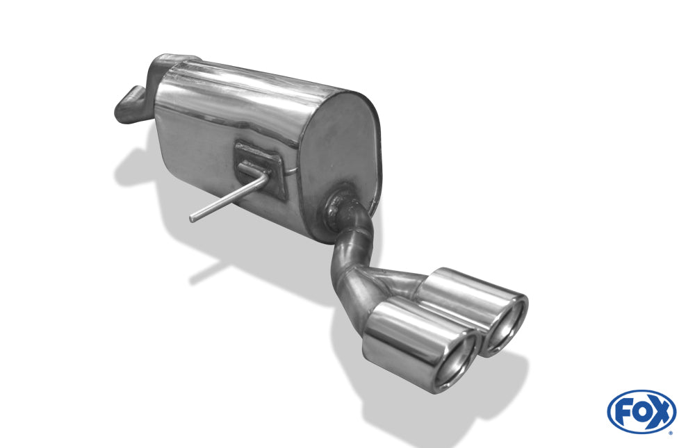 Renault Captur Endschalldämpfer einseitig - 2x76 Typ 16