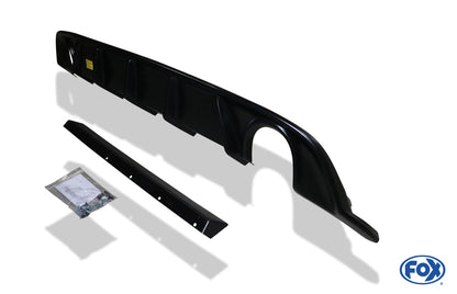 VW Golf VII Facelift starre Hinterachse - Einsatz matt Endschalldämpfer rechts/links - 1x90 Typ 25 rechts/links inkl. Heckeinsatz schwarz matt