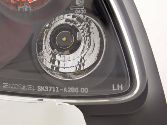 Rückleuchten Set Peugeot 206  98 - schwarz