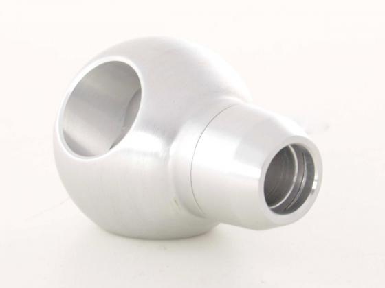 Schaltknauf Aluminium mit Kristallen, Oberfläche chrom