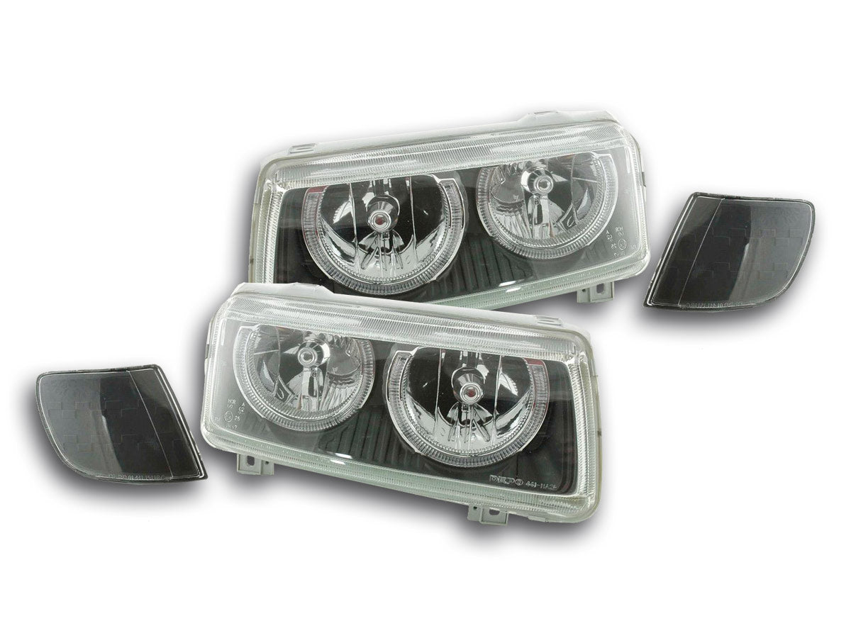 Scheinwerfer Set Angel Eyes VW Passat Typ 35i Bj. 93-96 schwarz