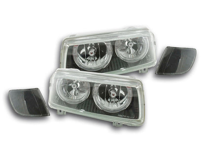 Scheinwerfer Set Angel Eyes VW Passat Typ 35i Bj. 93-96 schwarz