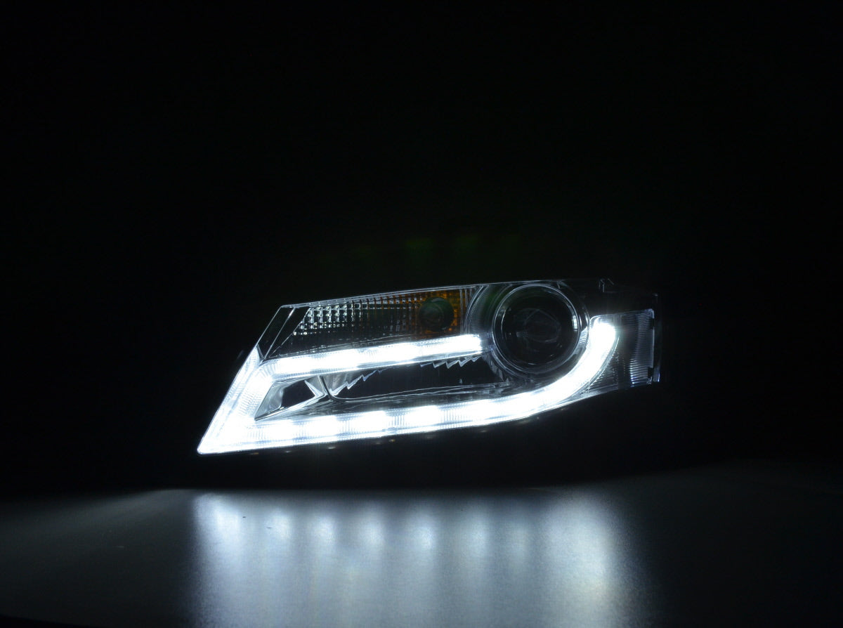 Scheinwerfer Set Xenon Daylight LED Tagfahrlicht Audi A4 B8 8K Bj. 07-11 chrom