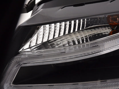 Scheinwerfer Set Daylight LED Tagfahrlicht Audi A4 ab Bj. 2008 schwarz