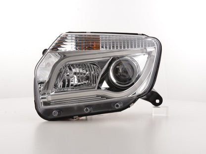 Scheinwerfer Set Daylight LED TFL-Optik Dacia Duster Bj. 10-13 chrom