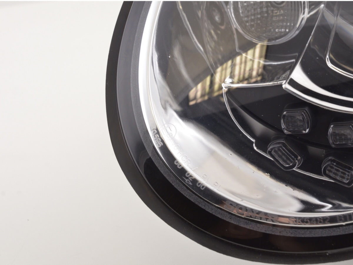 Scheinwerfer Set Daylight LED TFL-Optik VW New Beetle ab Bj. 2006 chrom
