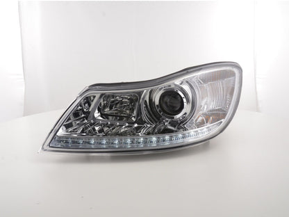 Scheinwerfer Set Daylight LED TFL-Optik Skoda Oktavia ab Bj. 2009 chrom
