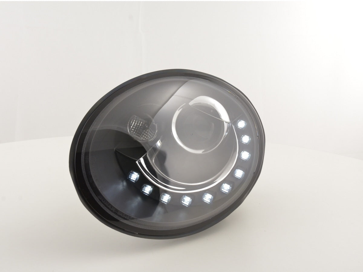 Scheinwerfer Set Daylight LED TFL-Optik VW New Beetle ab Bj. 2006 schwarz