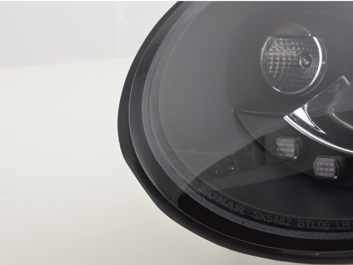 Scheinwerfer Set Daylight LED TFL-Optik VW New Beetle ab Bj. 2006 schwarz